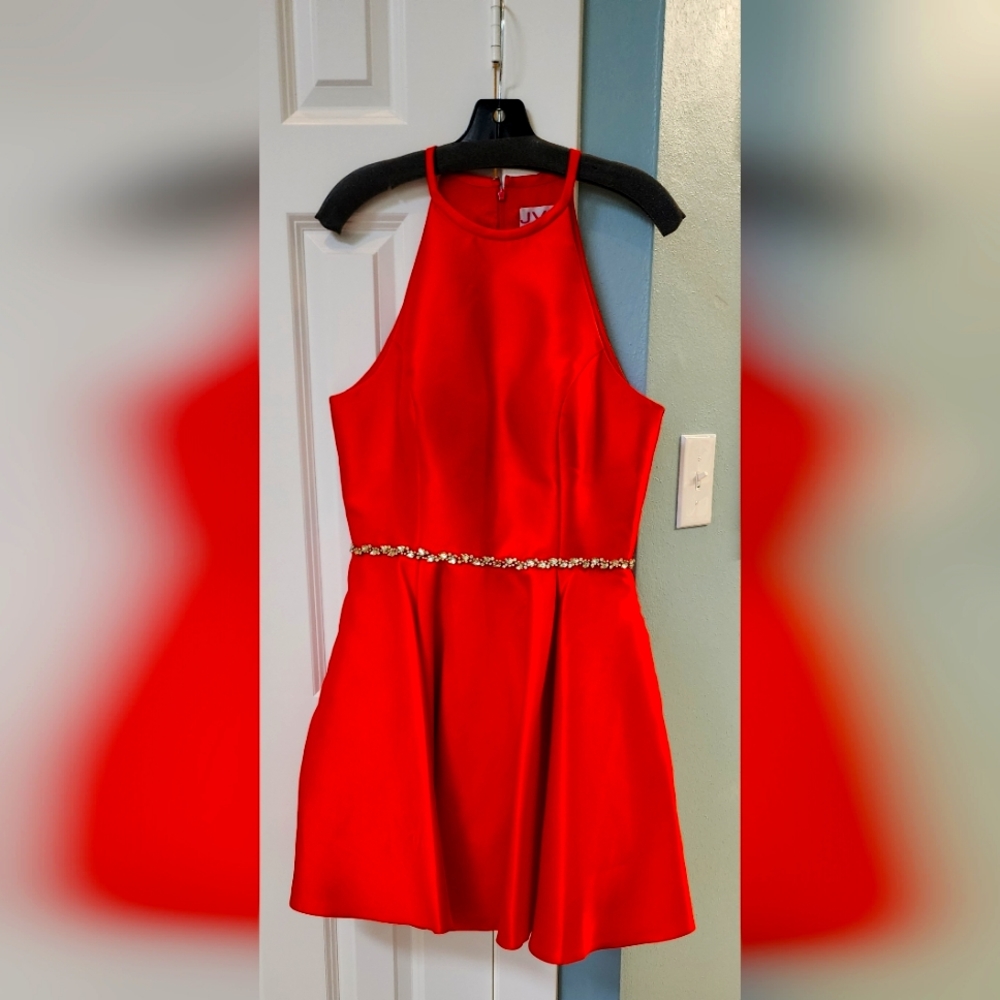 Formal above the knee red dress size 12